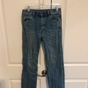 Uniqlo Women's Straight Leg Jeans in Medium Blue